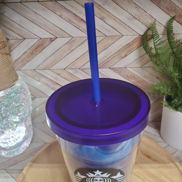 Starbucks Blue Haze Smoke Marble Mirage Grande Tumbler - Picture 8 of 9